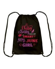 June Classy Sassy And A Bit Smart Assy June Girl Drawstring Bag tile