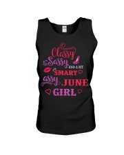 June Classy Sassy And A Bit Smart Assy June Girl Unisex Tank tile