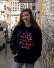 June Classy Sassy And A Bit Smart Assy June Girl Hooded Sweatshirt lifestyle-unisex-hoodie-front-1