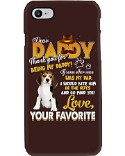 Beagle Dog Thank You For Being My Daddy Phone Case tile