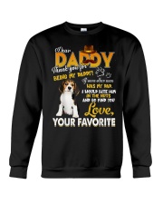 Beagle Dog Thank You For Being My Daddy Crewneck Sweatshirt tile