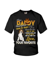 Beagle Dog Thank You For Being My Daddy Youth T-Shirt tile