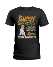Beagle Dog Thank You For Being My Daddy Ladies T-Shirt tile