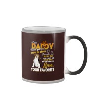 Beagle Dog Thank You For Being My Daddy Color Changing Mug tile