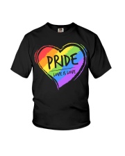 LGBT Pride Love Is Love 1 Youth T-Shirt tile