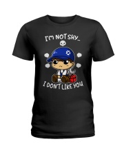 Mechanic I'm Not Shy I Don't Like You Ladies T-Shirt tile