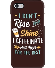 Coffee I Don't Rise And Shine Phone Case tile