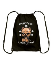 Terrier Dog I'm Not Shy Drawstring Bag tile