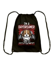 Beagle Dog I'm A Daydreamer Drawstring Bag tile