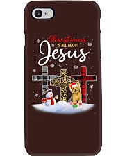 Terrier Dog Christmas Is All About Jesus Phone Case tile