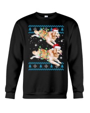 Golden Retriever Dog Golden Retriever Christmas Crewneck Sweatshirt tile