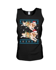 Golden Retriever Dog Golden Retriever Christmas Unisex Tank tile