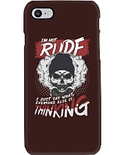 Beard I'm Not Rude Phone Case tile