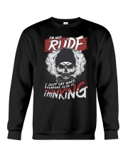 Beard I'm Not Rude Crewneck Sweatshirt tile