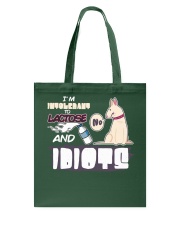 Terrier Dog I'm Intolerant To Lactose And Idiots Tote Bag tile
