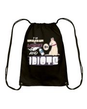 Terrier Dog I'm Intolerant To Lactose And Idiots Drawstring Bag tile