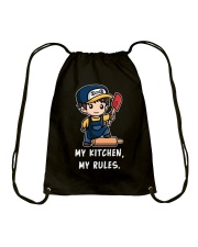 Mechanic My Kitchen My Rules Drawstring Bag tile