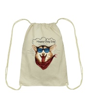 Corgi Dog Happy Dog Day Drawstring Bag tile