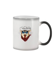 Corgi Dog Happy Dog Day Color Changing Mug tile