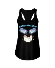 Samoyed Dog Antidepression Ladies Flowy Tank tile