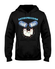 Samoyed Dog Antidepression Hooded Sweatshirt front