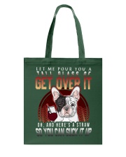 Bulldog Dog Get Over It Tote Bag tile