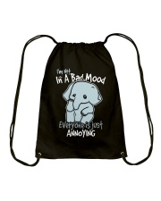 Elephants I'm Not In A Bad Mood Drawstring Bag tile