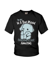 Elephants I'm Not In A Bad Mood Youth T-Shirt tile