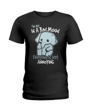 Elephants I'm Not In A Bad Mood Ladies T-Shirt tile