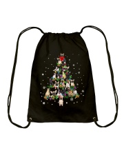 Bulldog Dog Cute Frenchies Dog Christmas Tree Drawstring Bag tile