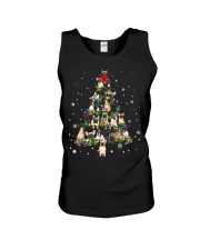 Bulldog Dog Cute Frenchies Dog Christmas Tree Unisex Tank tile