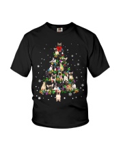 Bulldog Dog Cute Frenchies Dog Christmas Tree Youth T-Shirt tile