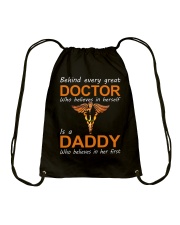 Father Behind Every Great Doctor Drawstring Bag tile