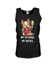 Corgi Dog My Kitchen My Rules Unisex Tank tile