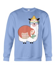 Llama Sloth Best Friends Crewneck Sweatshirt tile