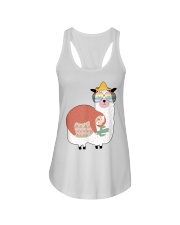 Llama Sloth Best Friends Ladies Flowy Tank tile