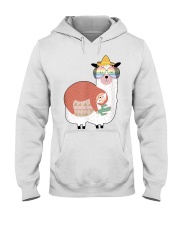 Llama Sloth Best Friends Hooded Sweatshirt front