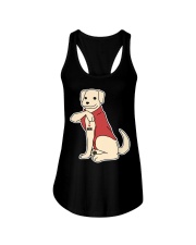 Labrador Dog Tattoo I Love Mom Ladies Flowy Tank tile