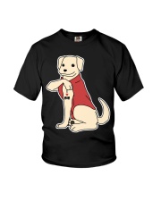 Labrador Dog Tattoo I Love Mom Youth T-Shirt tile