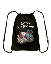 Science Sorry I'm Booked Drawstring Bag tile