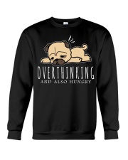Pug Dog Overthinking Crewneck Sweatshirt tile