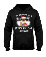Bulldog Dog Dreaming Of A French Bulldog Hooded Sweatshirt front