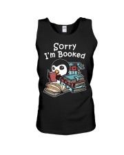Book Sorry I'm Booked Penguin Unisex Tank tile