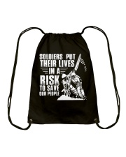Veteran Soldiers Put Their Lives In A Risk Drawstring Bag tile