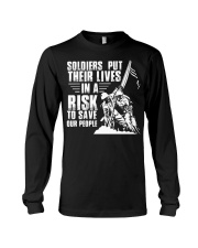 Veteran Soldiers Put Their Lives In A Risk Long Sleeve Tee tile