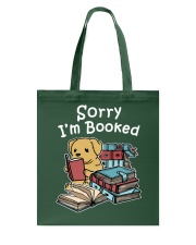 Book Sorry I'm Booked Golden Retriever Dog Tote Bag tile
