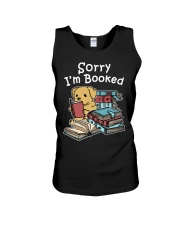 Book Sorry I'm Booked Golden Retriever Dog Unisex Tank tile
