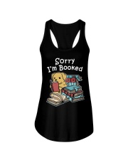 Book Sorry I'm Booked Golden Retriever Dog Ladies Flowy Tank tile