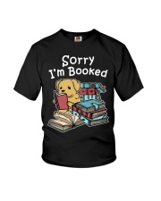 Book Sorry I'm Booked Golden Retriever Dog Youth T-Shirt tile