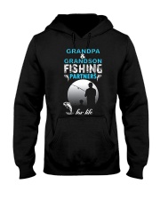 Fish Fishing Partners For Life Hooded Sweatshirt front
